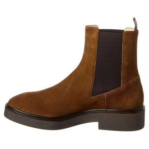 $600 STUART WEITZMAN Henley suede Chelsea boots PLATFORM BROWN 9.5 (PB1)